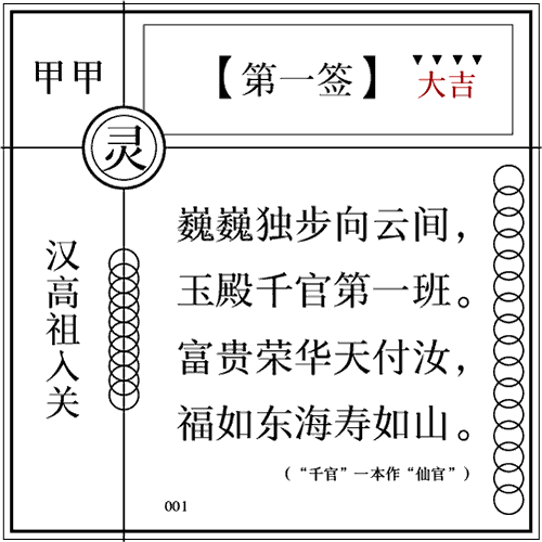 关帝灵签第一算命-第2张图片-周易占卜网 - 免费算命_生辰八字算命_八字合婚姻