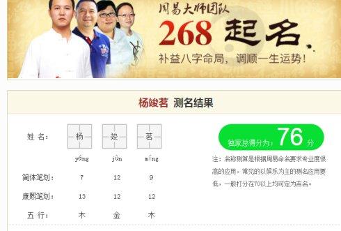 姓名预测打分(名字 打分测试)-第1张图片-周易占卜网 - 免费算命_生辰八字算命_八字合婚姻