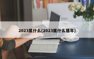 2023属什么(2023属什么猪年)