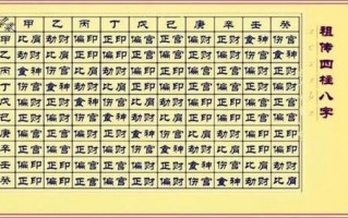 八字四柱免费算命(周易四柱八字算命命理微博