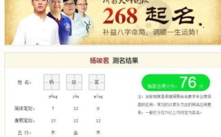 姓名预测打分(名字 打分测试)