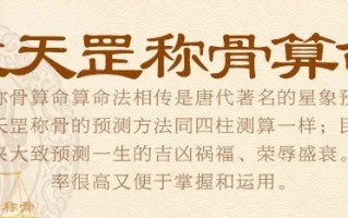 古人算命称骨书(称骨算命书哪里买)